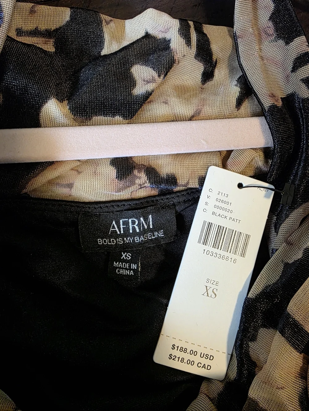 AFRM Arielle Burnout Velvet Off-Shoulder Halter Maxi Dress, Ivory Peony, XS